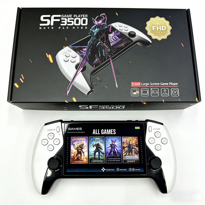 Consola Retro Portátil SF3500 5" FHD – 14 Sistemas Retro